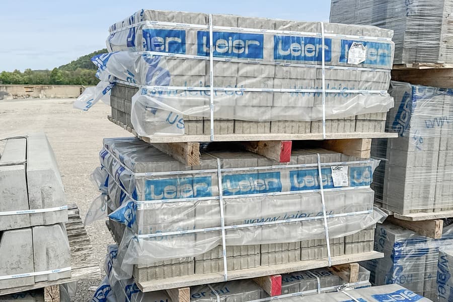 10 Paletten mit Kombipflastersteinen ATRIUM 21 6 cm Grau mit Fase, ca. 80 m²